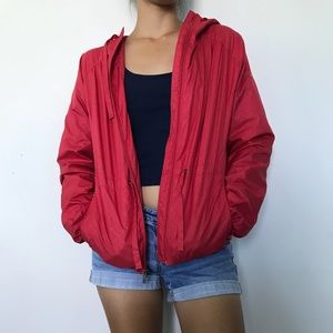 Red Columbia Wind Breaker
